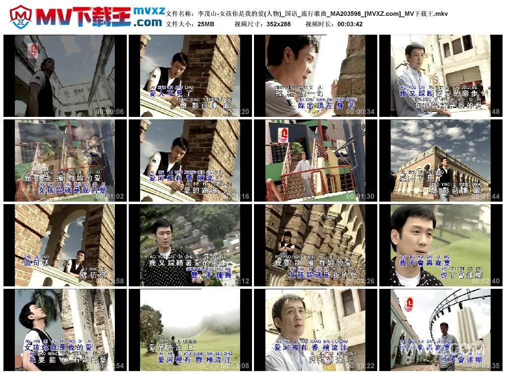 李茂山-女孩你是我的爱(人物)_国语_流行歌曲_MA203598